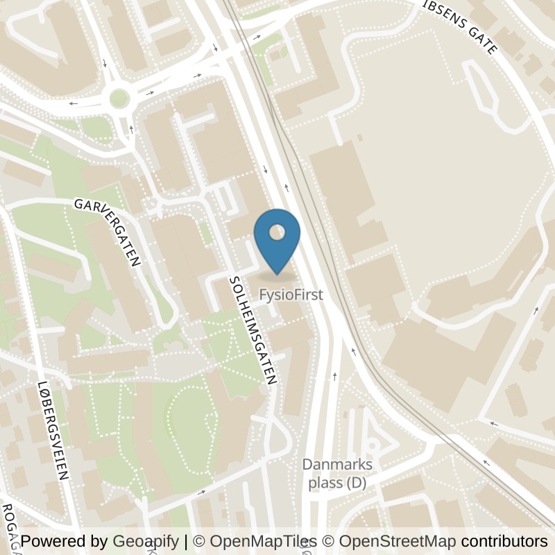 Map: location of Sporty Bergen Strandgaten in Bergen