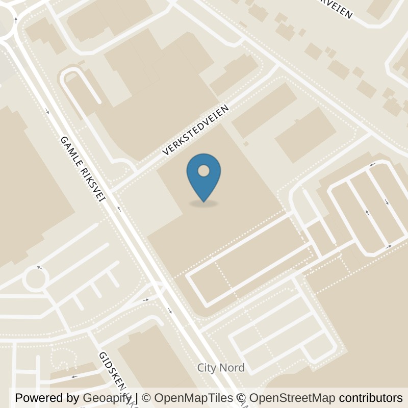Map: location of Sporty Bodø City Nord in Bodø