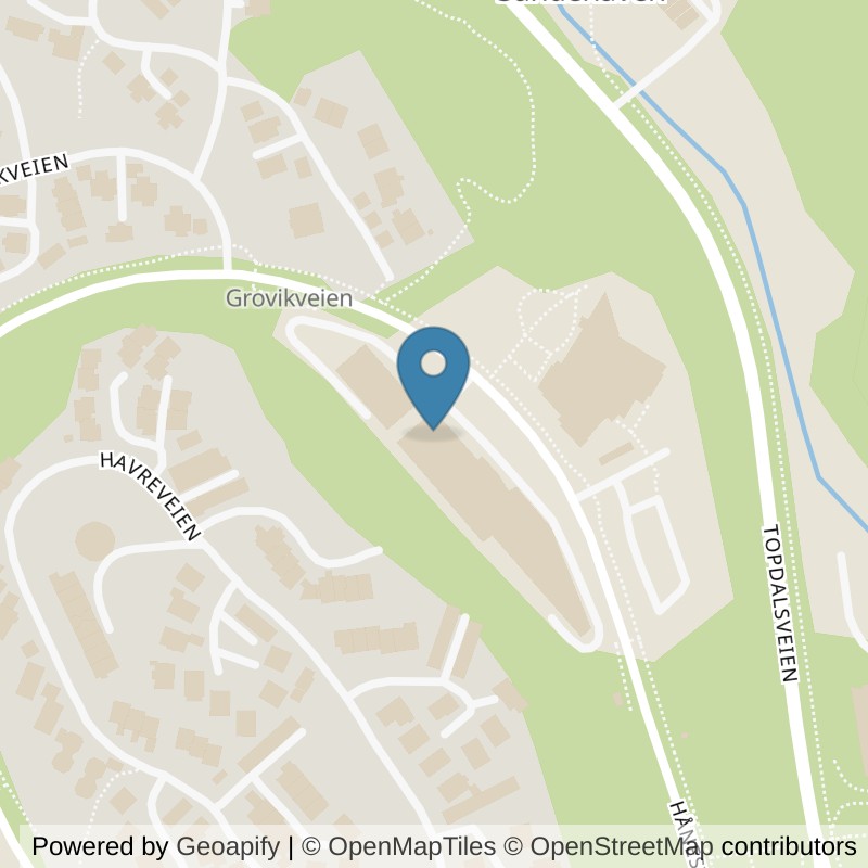 Map: location of Sporty Kristiansand Hånes in Kristiansand