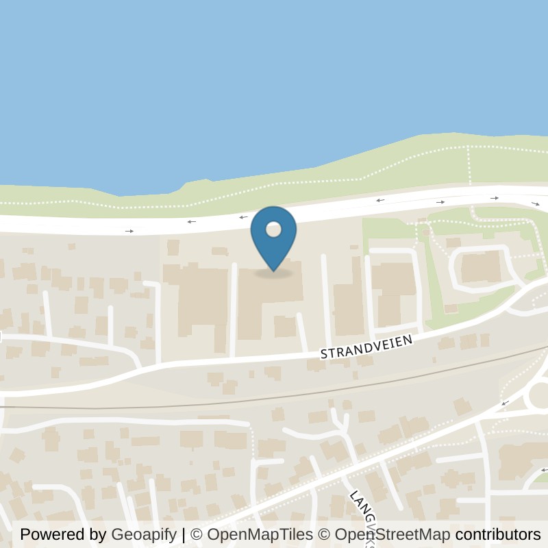 Map: location of Sporty Mjøndalen Strandveien in Mjøndalen