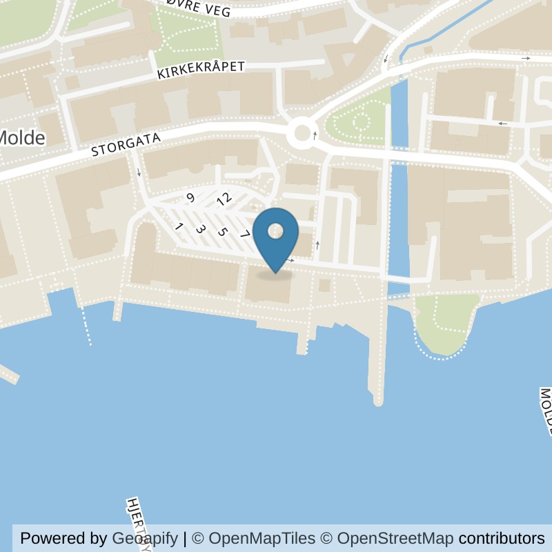 Map: location of Sporty Molde Sjøfronten in Molde