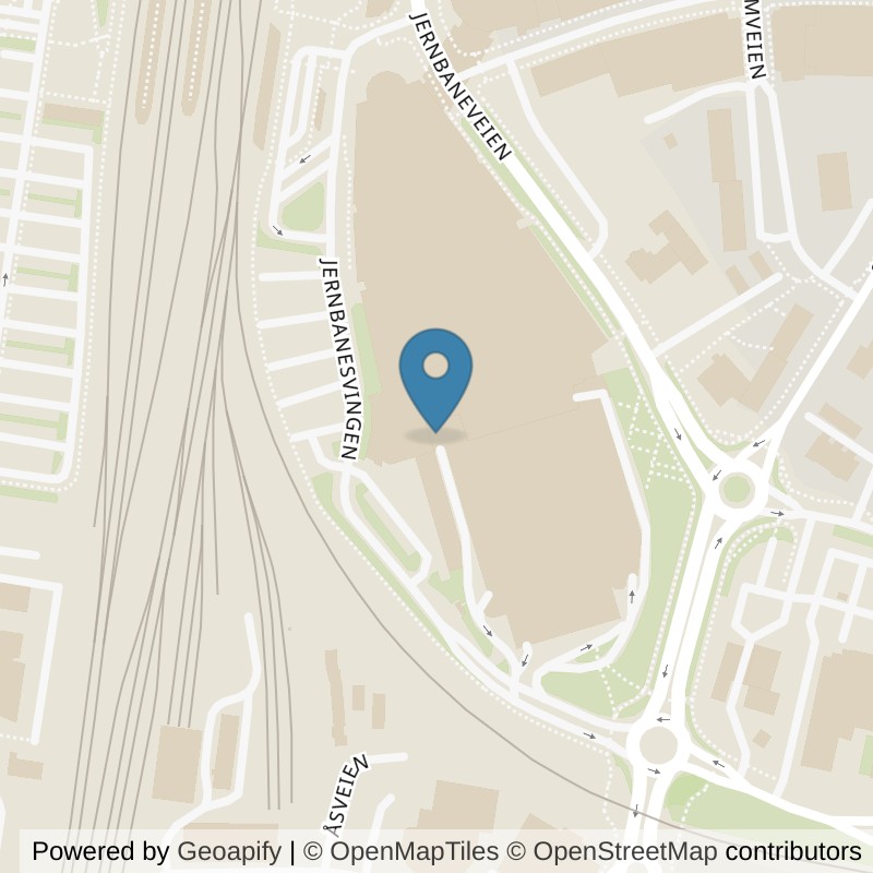 Map: location of Sporty Ski Storsenter in Ski
