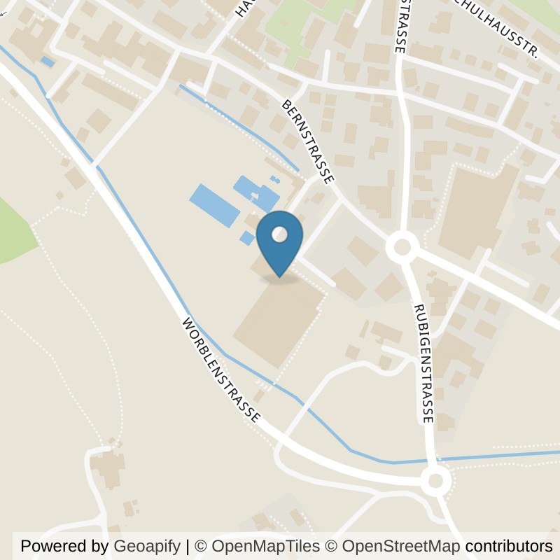 Map: location of Sportzentrum Worb AG in Worb