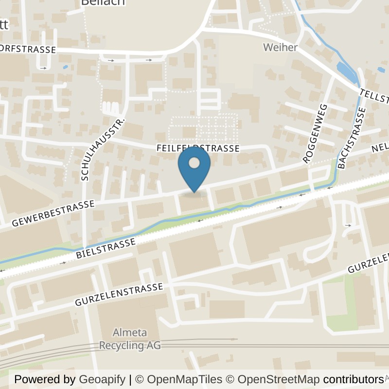 Map: location of staempfligym.ch in Bellach