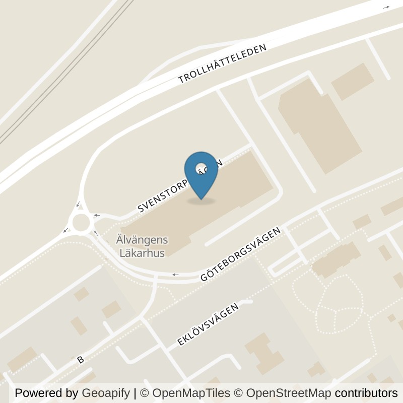 Map: location of STC Älvängen in Älvängen