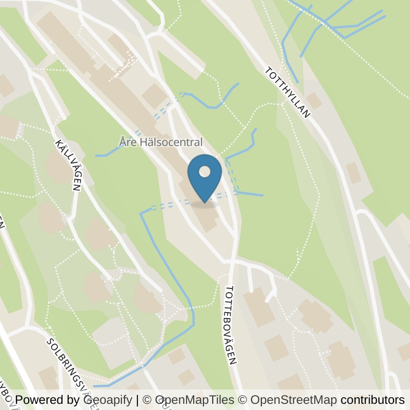 Map: location of STC Åre Kurortsvägen in Åre