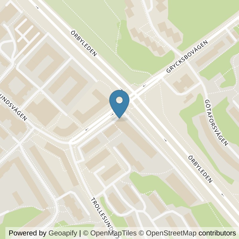 Map: location of STC Bandhagen Grycksbovägen in Bandhagen
