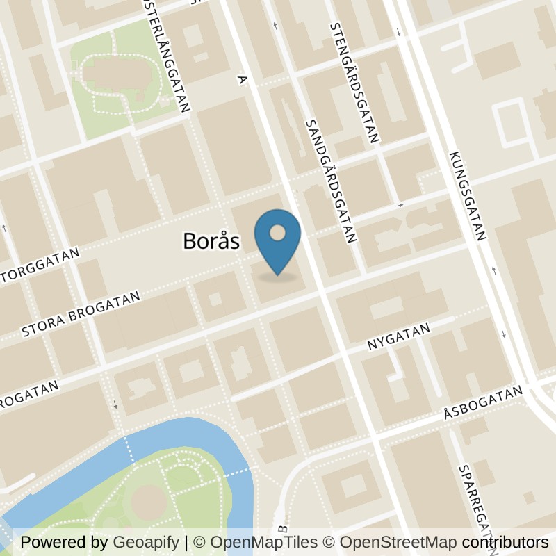 Map: location of STC Borås Allégatan in Borås