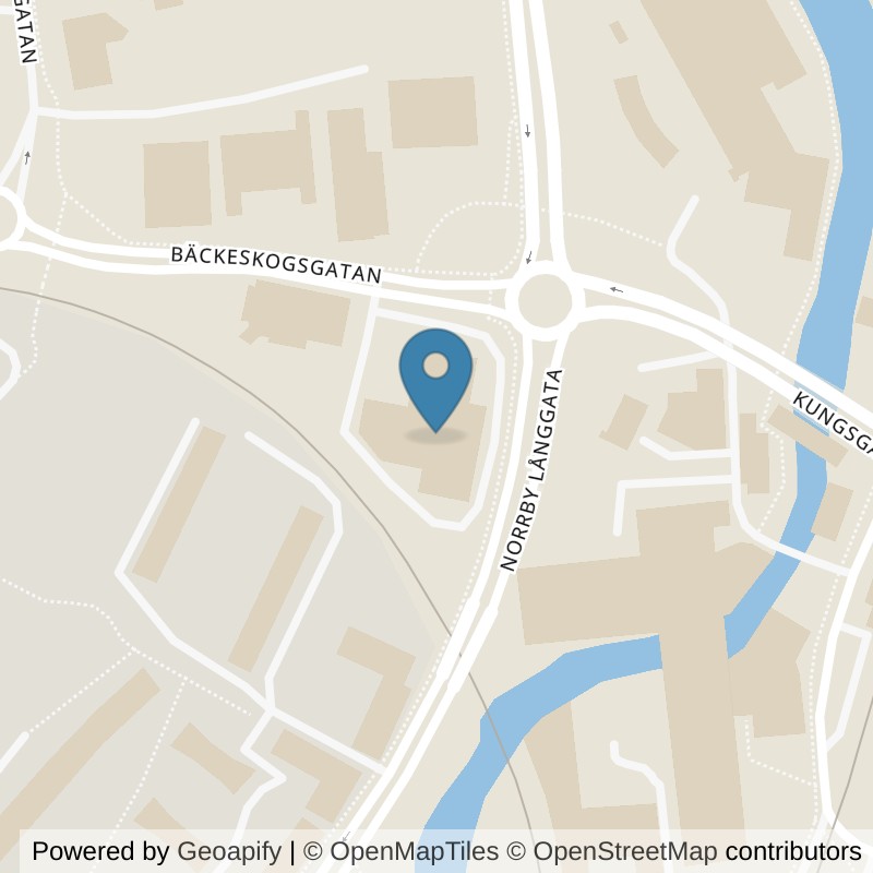 Map: location of STC Borås Knalleporten in Borås