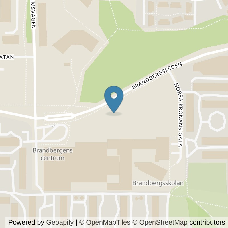 Map: location of STC Haninge Brandbergen in Brandbergen