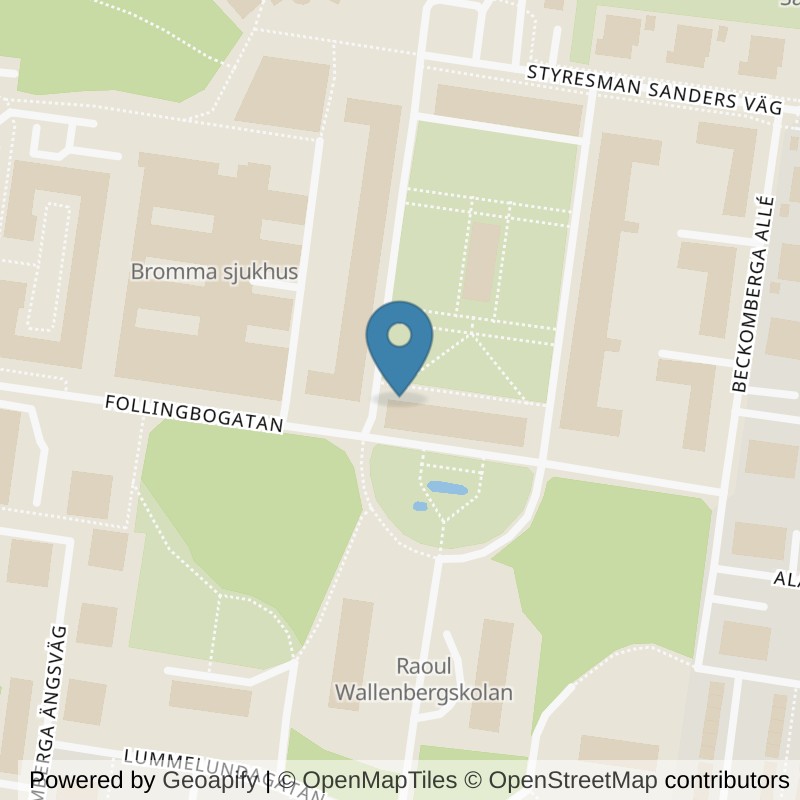Map: location of STC Bromma Beckomberga in Bromma