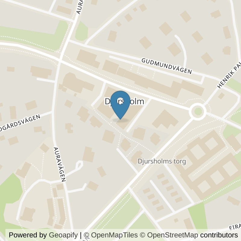 Map: location of STC Djursholm Vendevägen in Djursholm