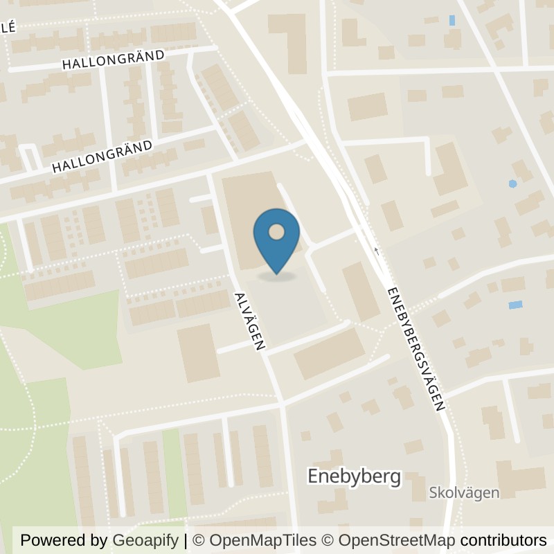 Map: location of STC Danderyd Enebytorg in Enebyberg