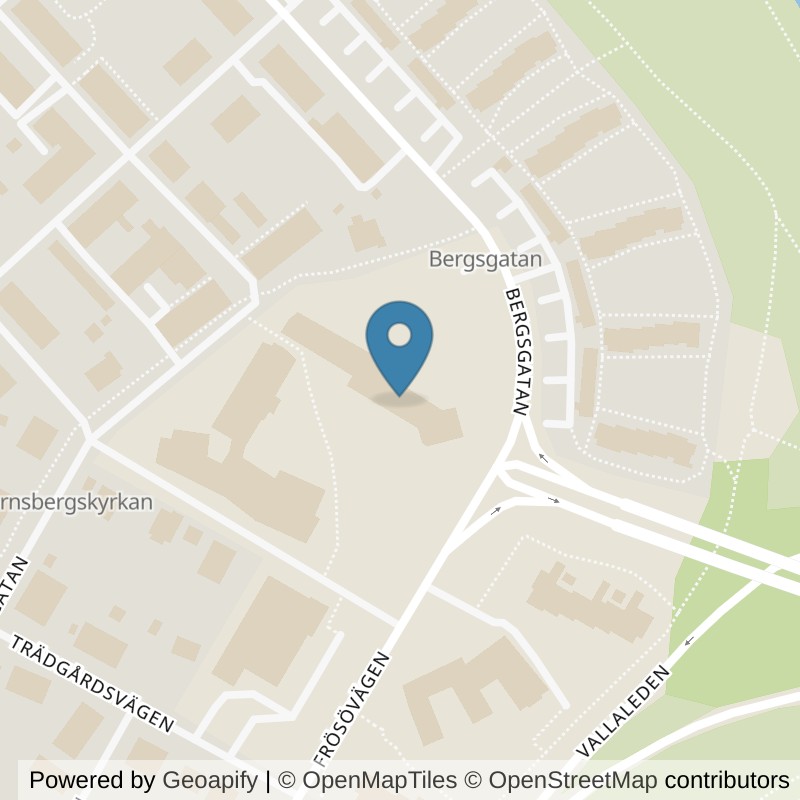 Map: location of STC Östersund Frösön in Frösön