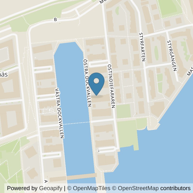 Map: location of STC Göteborg Eriksberg in Göteborg