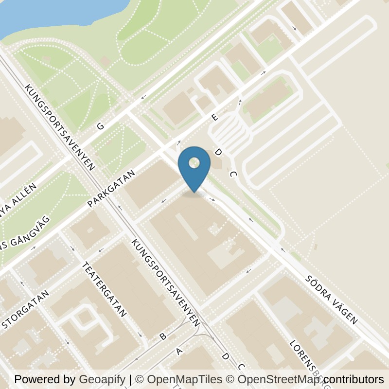 Map: location of STC Heden Södra Vägen in Göteborg