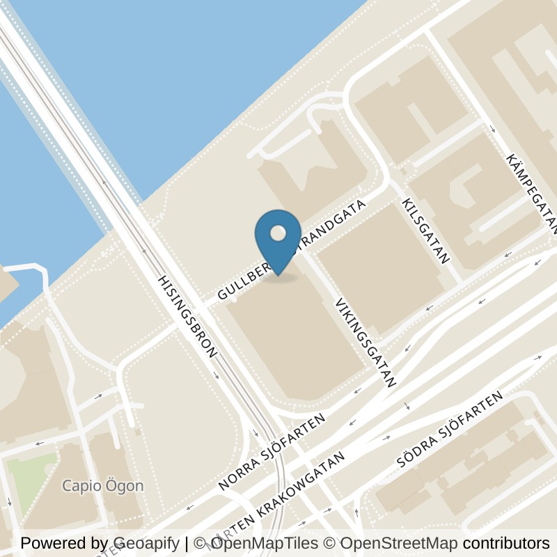 Map: location of STC Platinan in Göteborg