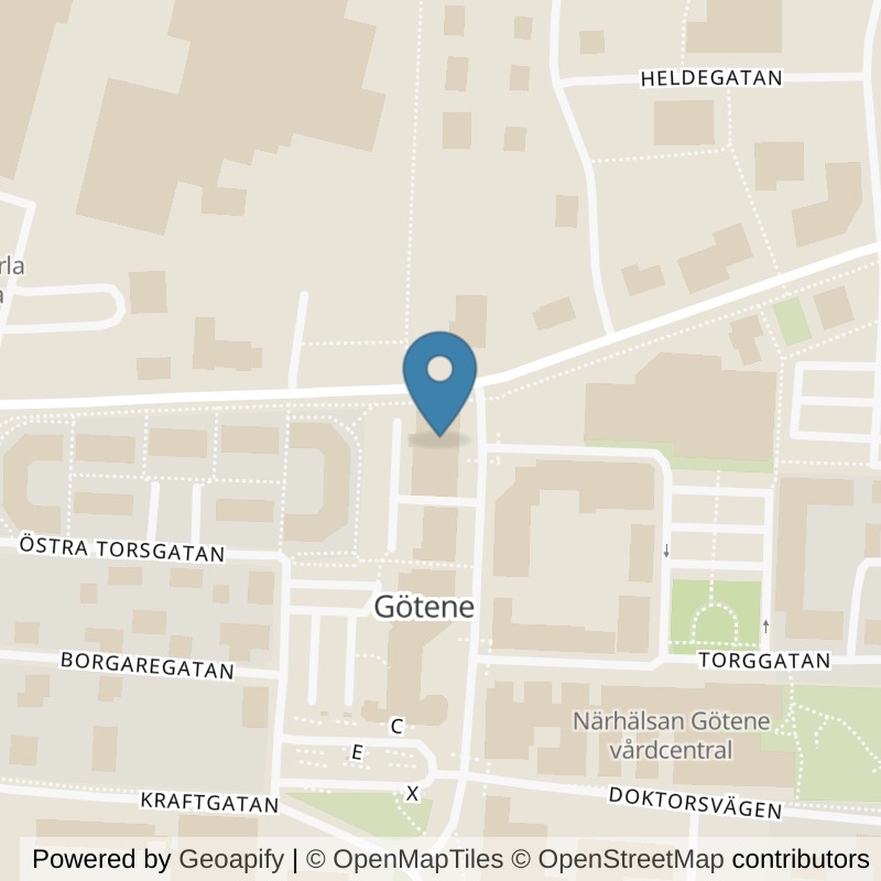 Map: location of STC Götene in Götene