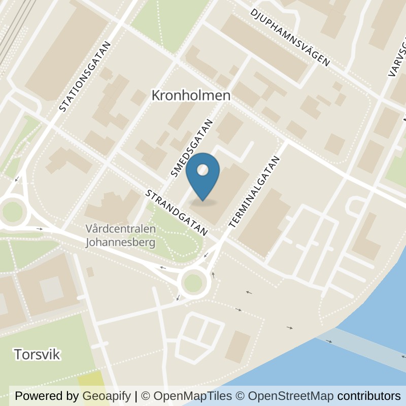 Map: location of STC Härnösand in Härnösand