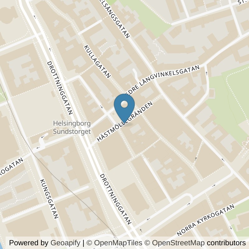 Map: location of STC Helsingborg Hästmöllegränden in Helsingborg