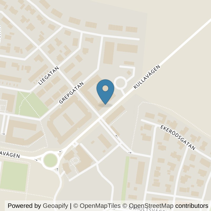 Map: location of STC Helsingborg Mariastaden in Helsingborg