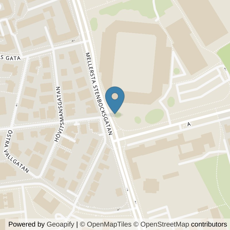 Map: location of STC Helsingborg Olympia in Helsingborg