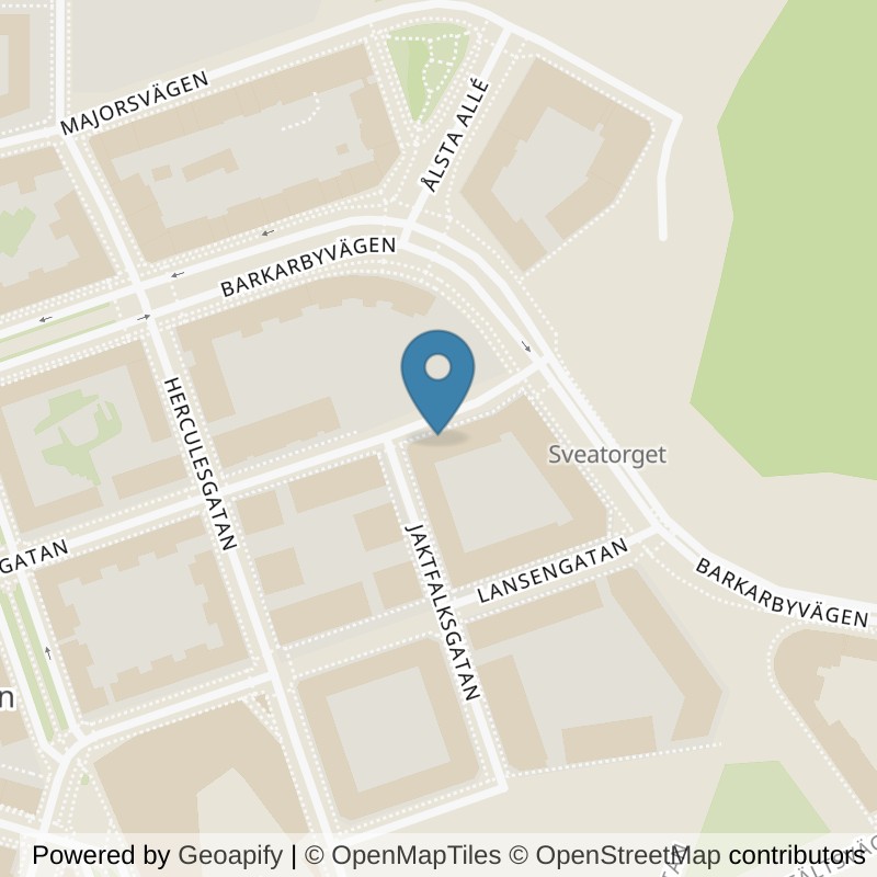 Map: location of STC Barkarbystaden Gripengatan in Järfälla