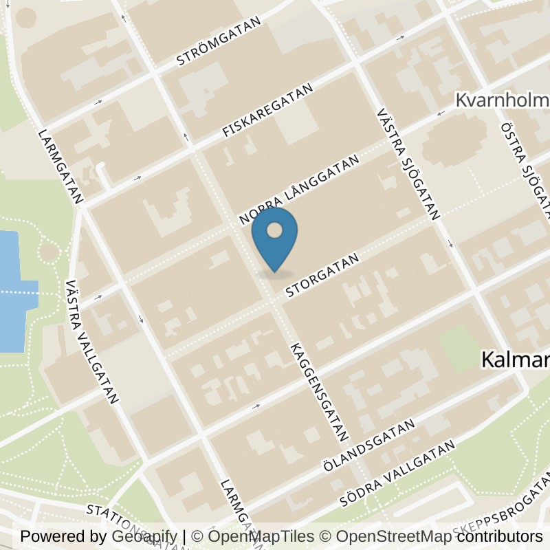 Map: location of STC Kalmar Kaggensgatan in Kalmar
