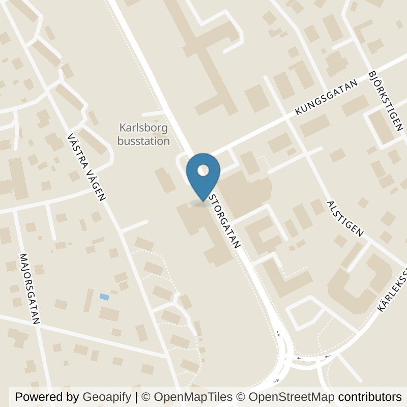 Map: location of STC Karlsborg in Karlsborg
