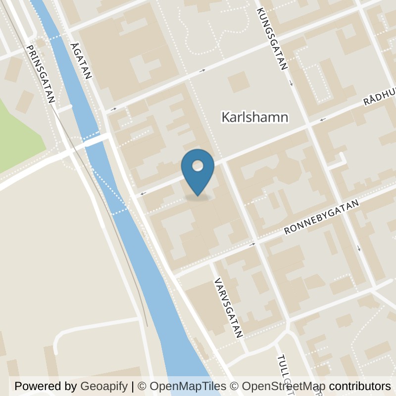 Map: location of STC Karlshamn Riggen in Karlshamn