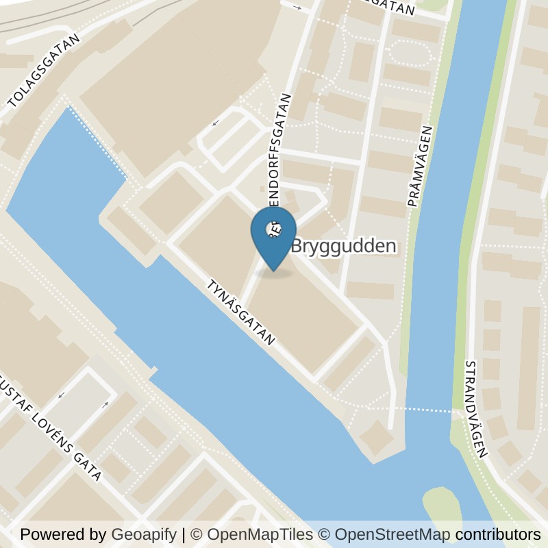 Map: location of STC Karlstad Bryggudden in Karlstad