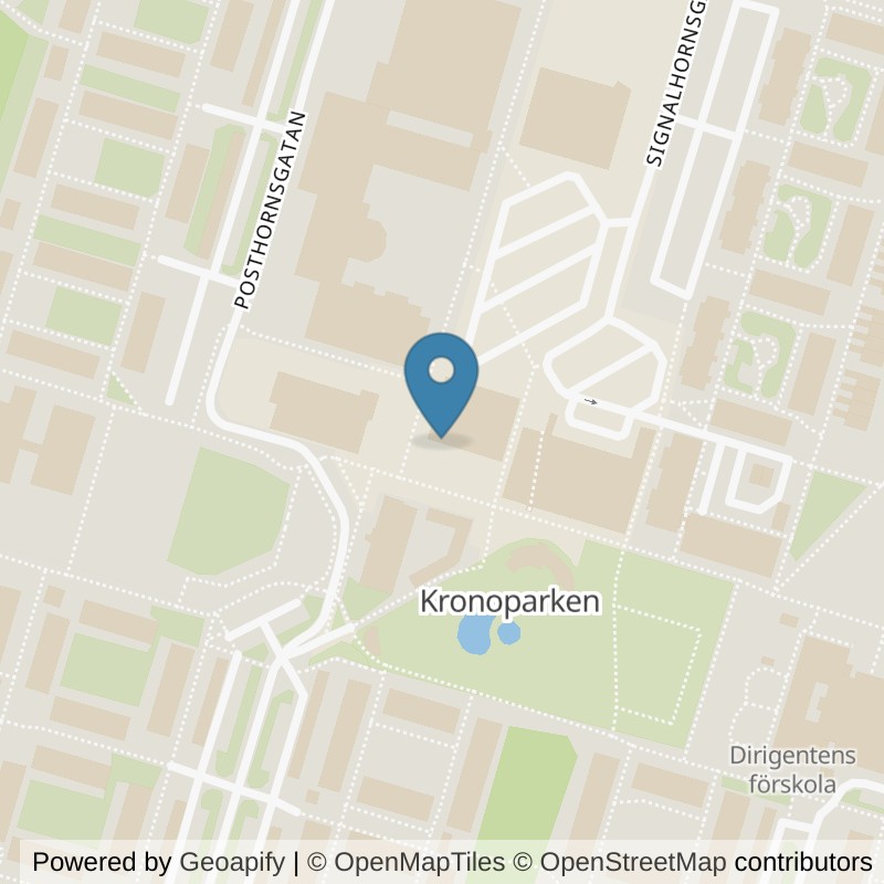 Map: location of STC Karlstad Kronoparken in Karlstad