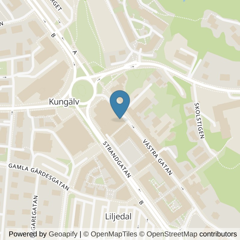 Map: location of STC Kungälv Västra gatan in Kungälv