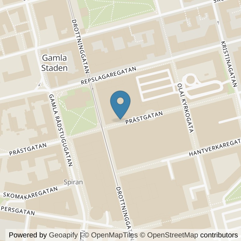 Map: location of STC Norrköping Prästgatan in Norrköping