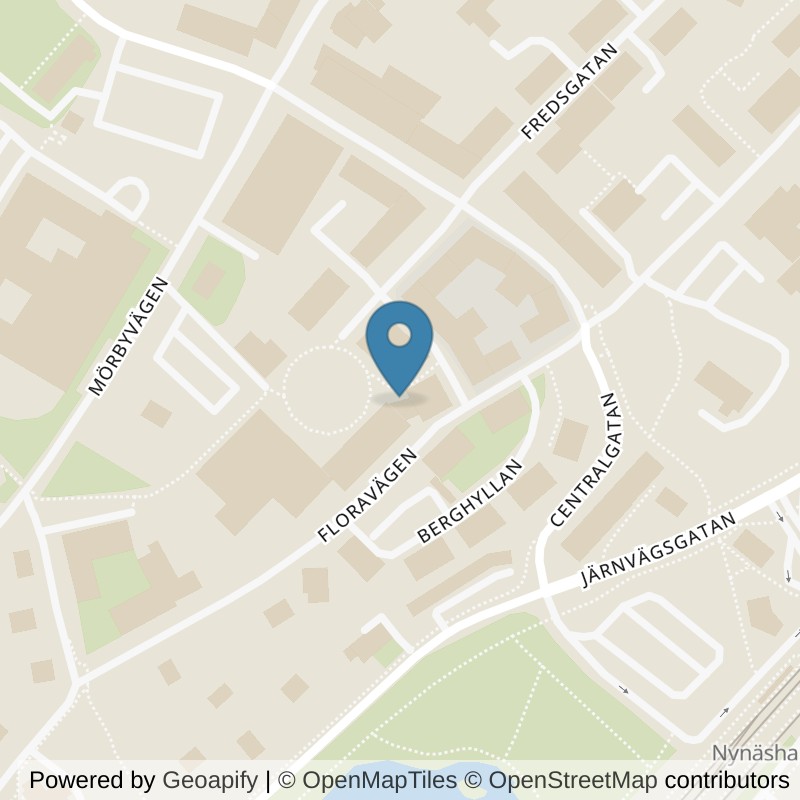 Map: location of STC Nynäshamn in Nynäshamn