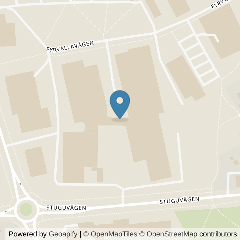 Map: location of STC Östersund Fyrvalla in Östersund