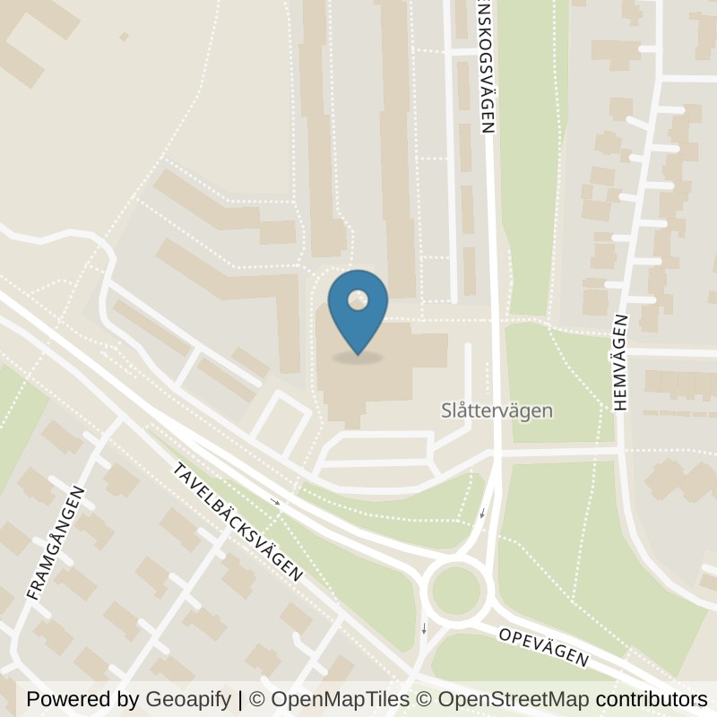 Map: location of STC Östersund Odenhallen in Östersund
