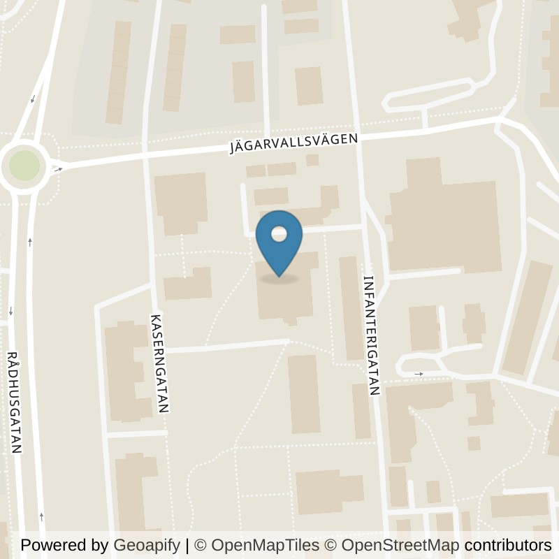 Map: location of STC Östersund Stadsdel norr in Östersund