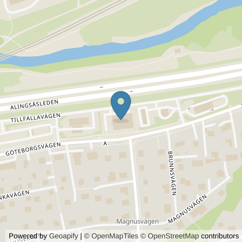 Map: location of STC Sävedalen in Sävedalen
