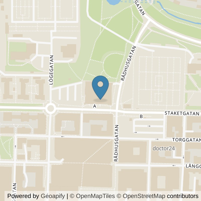 Map: location of STC Skövde Staketgatan in Skövde