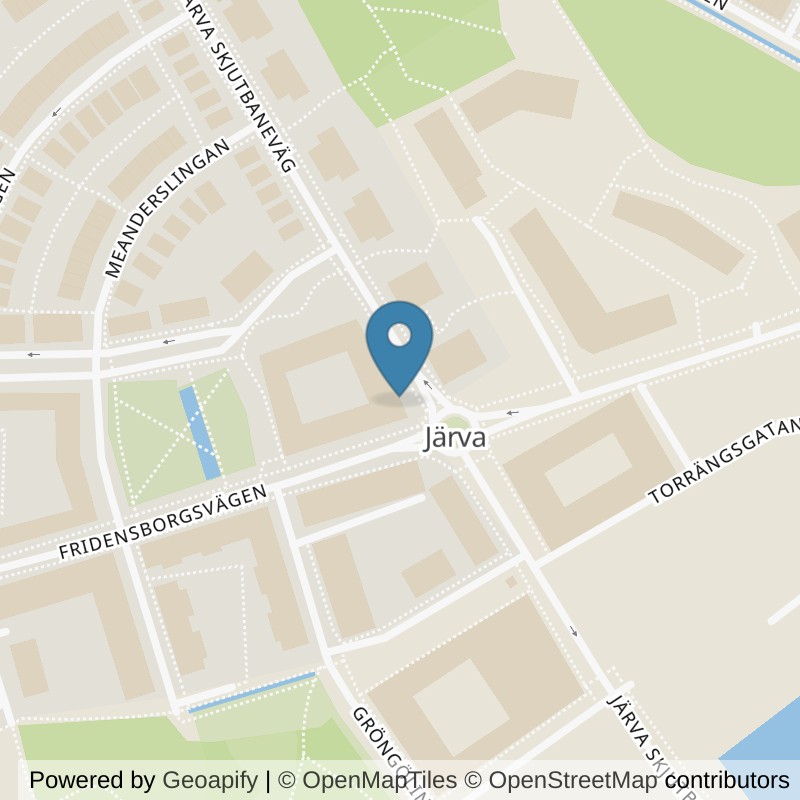 Map: location of STC Solna Järva Skjutbaneväg in Solna