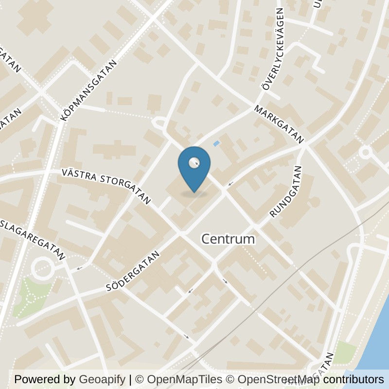 Map: location of STC Sölvesborg Stortorget in Sölvesborg