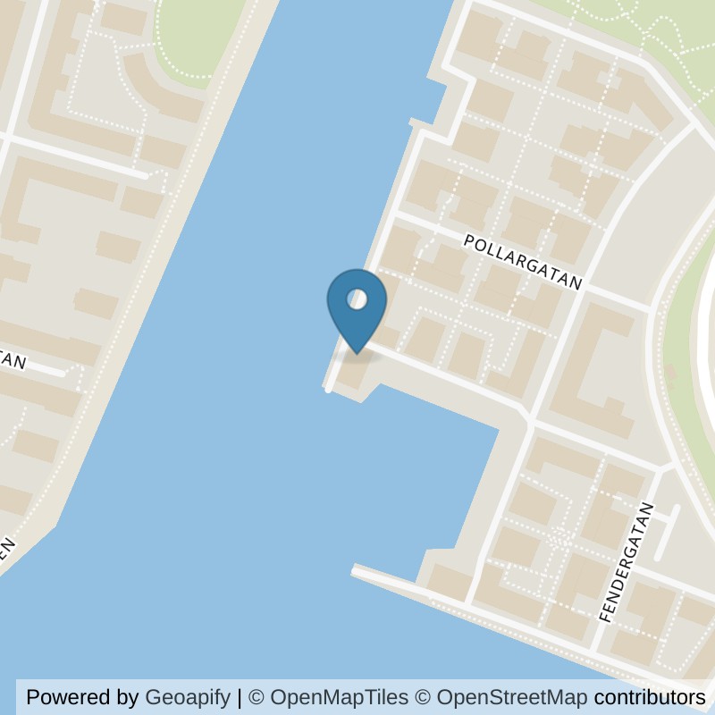 Map: location of STC Hammarby Sjöstad Henriksdalshamnen in Stockholm