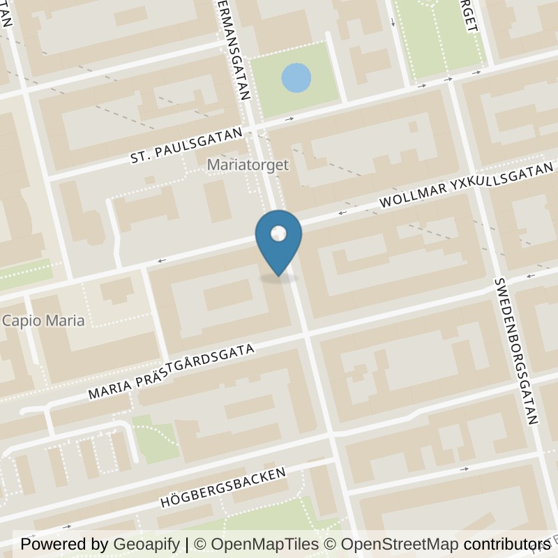 Map: location of STC Södermalm Timmermansgatan in Stockholm