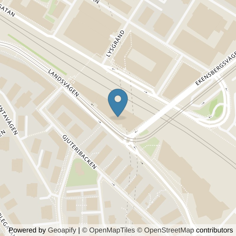 Map: location of STC Sundbyberg Station in Sundbyberg