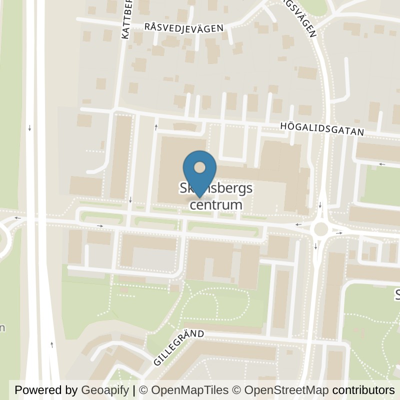 Map: location of STC Sundsvall Skönsberg in Sundsvall