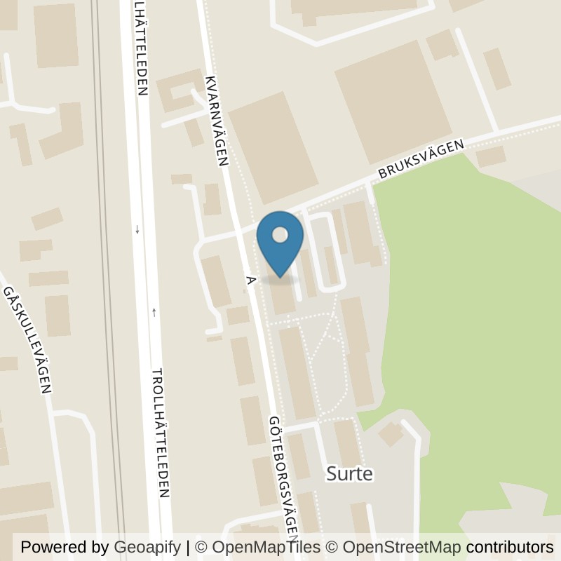Map: location of STC Surte Göteborgsvägen in Surte