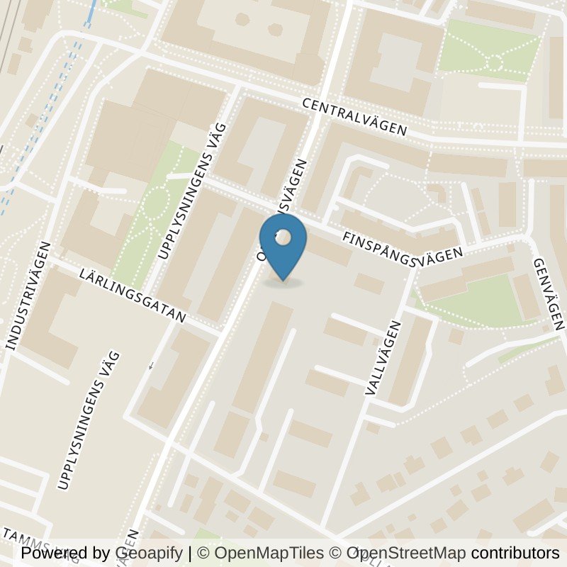 Map: location of STC Upplands Väsby Optimusvägen in Upplands Väsby