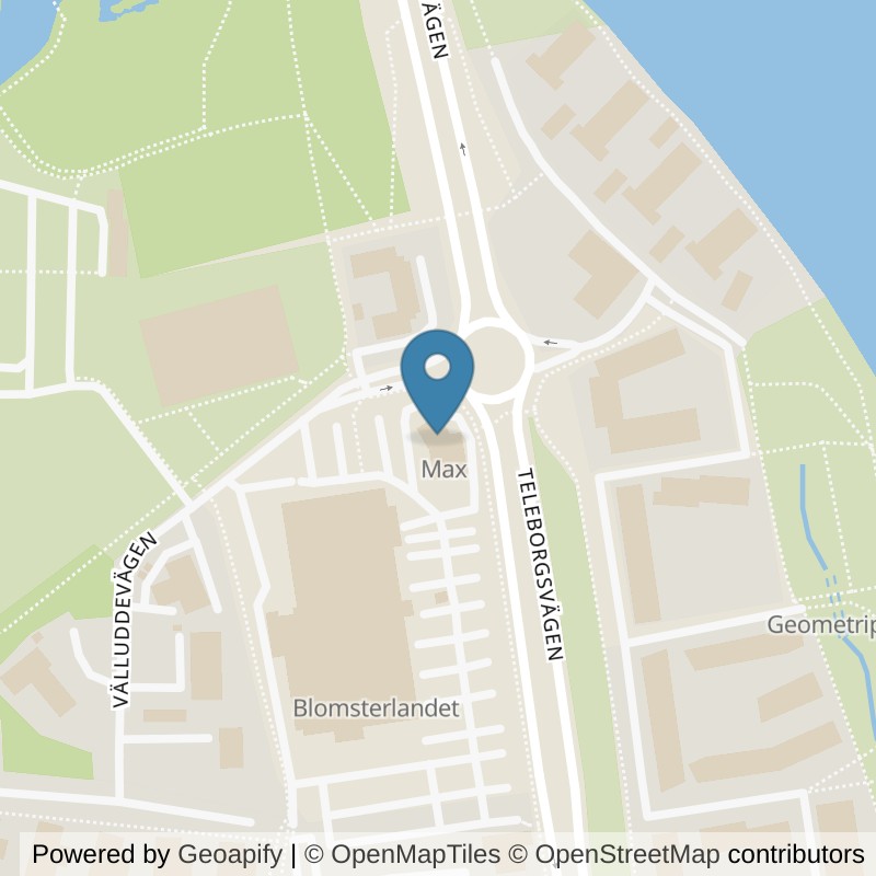 Map: location of STC Växjö Teleborg in Växjö