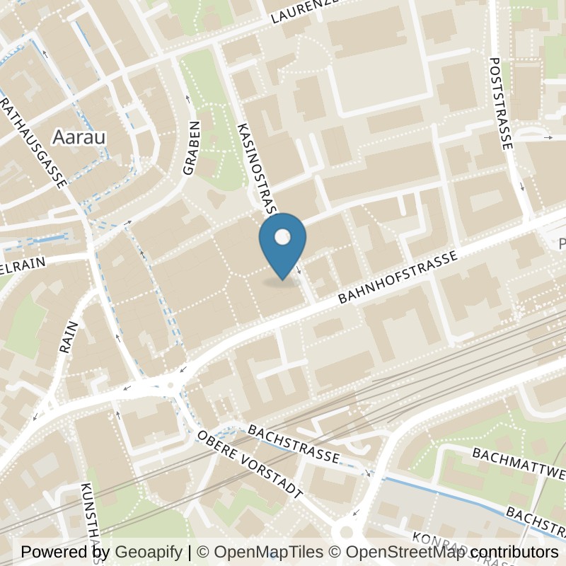 Map: location of step by step fit ag in Aarau